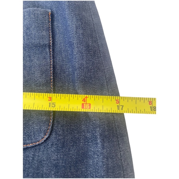 TF Atelier Paris Dark Denim mini skirt women's size 38 - Picture 9 of 10